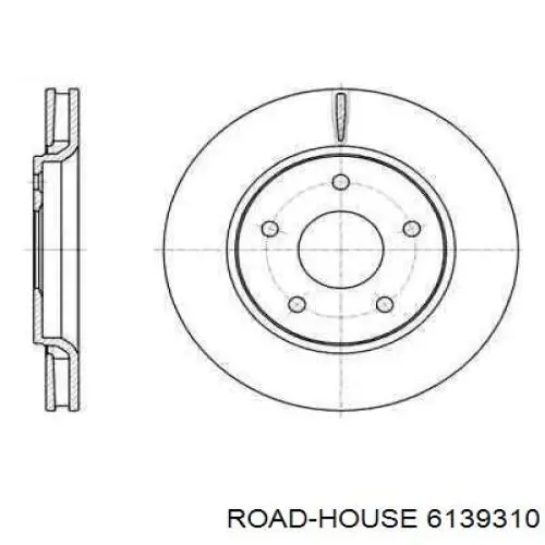 6139310 Road House диск тормозной передний