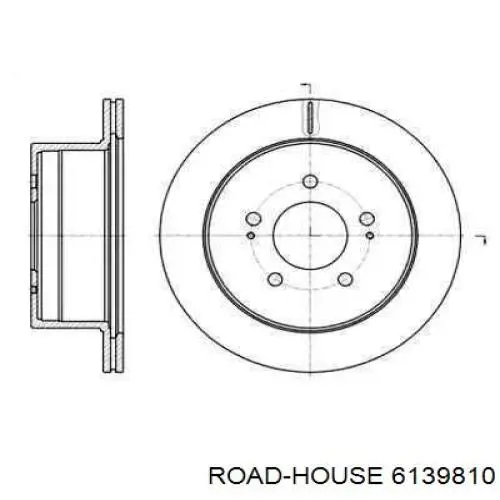 Тормозные диски 6139810 Road House