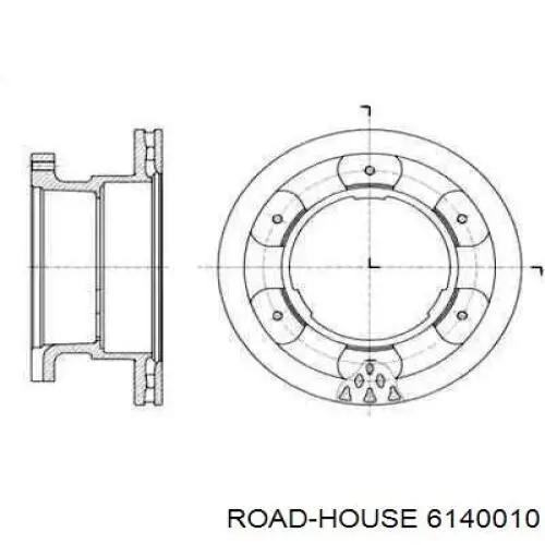 Тормозные диски 6140010 Road House