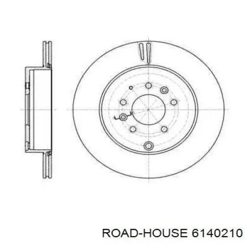 Тормозные диски 6140210 Road House