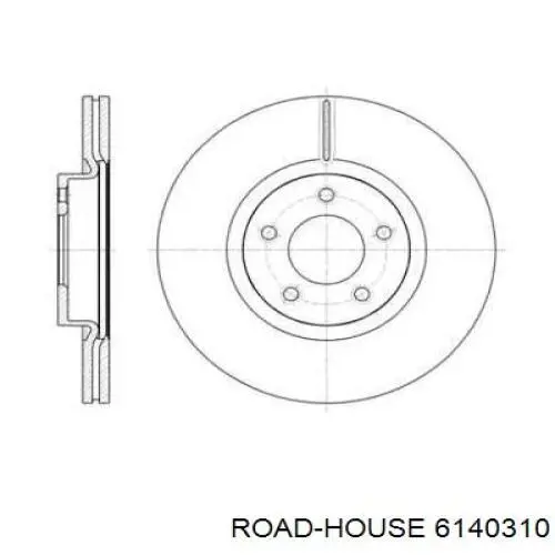 Передние тормозные диски 6140310 Road House