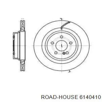 6140410 Road House disco do freio traseiro