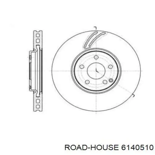 Передние тормозные диски 6140510 Road House