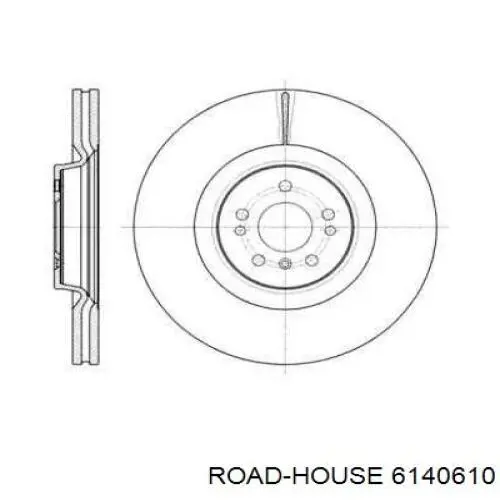 Передние тормозные диски 6140610 Road House