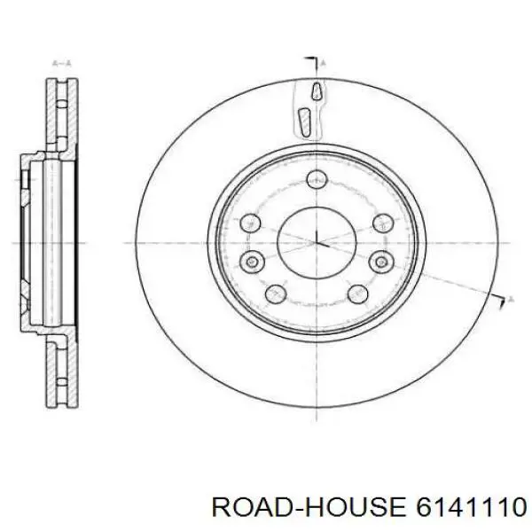 Передние тормозные диски 6141110 Road House