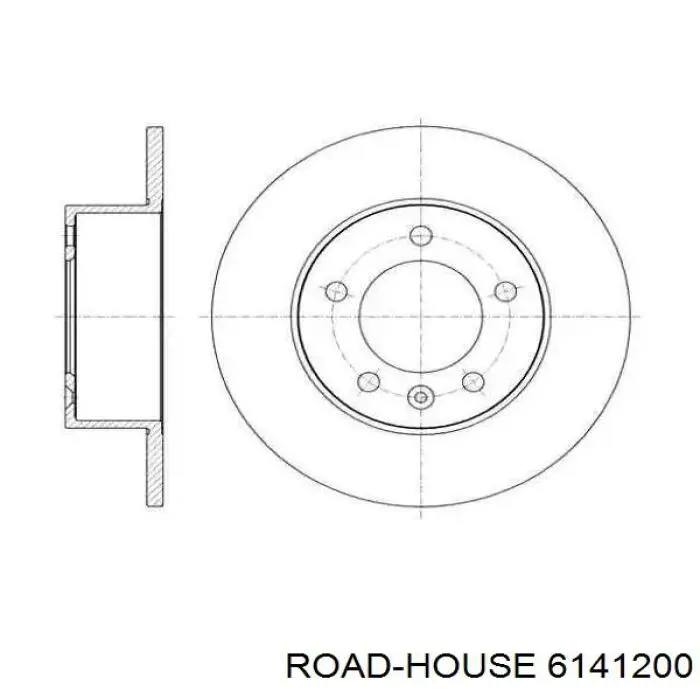 Тормозные диски 6141200 Road House