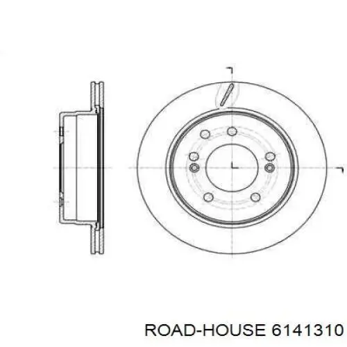 Тормозные диски 6141310 Road House