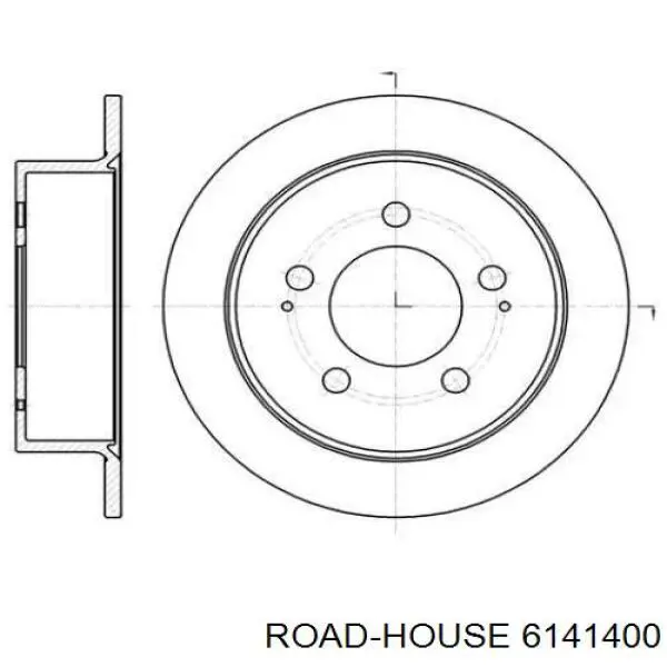 Тормозные диски 6141400 Road House