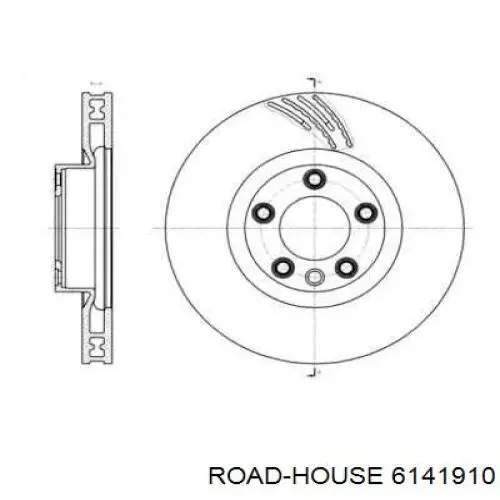 Передние тормозные диски 6141910 Road House