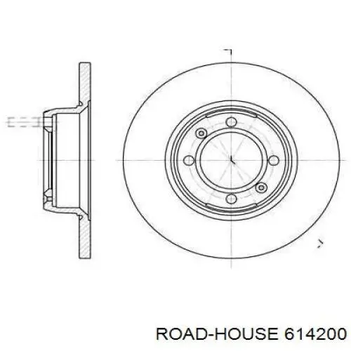 614200 Road House диск тормозной передний