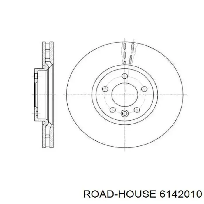 Передние тормозные диски 6142010 Road House