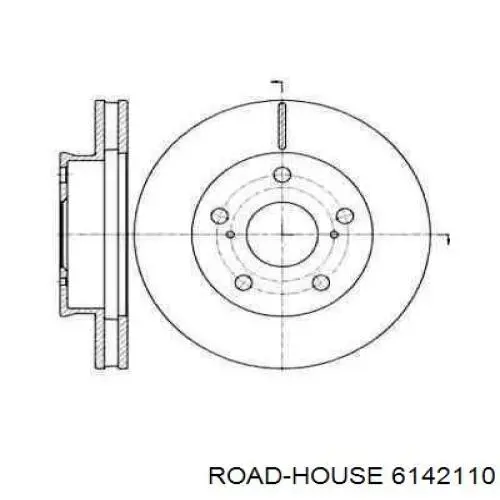 Передние тормозные диски 6142110 Road House