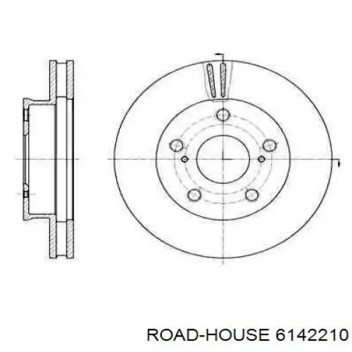 Передние тормозные диски 6142210 Road House