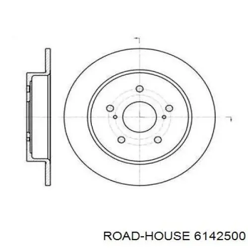 Тормозные диски 6142500 Road House