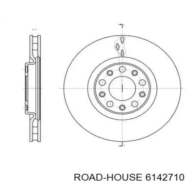 61427.10 Road House disco do freio dianteiro