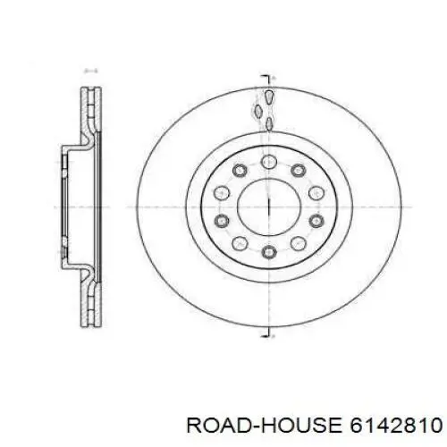 Тормозные диски 6142810 Road House