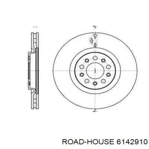 Передние тормозные диски 6142910 Road House