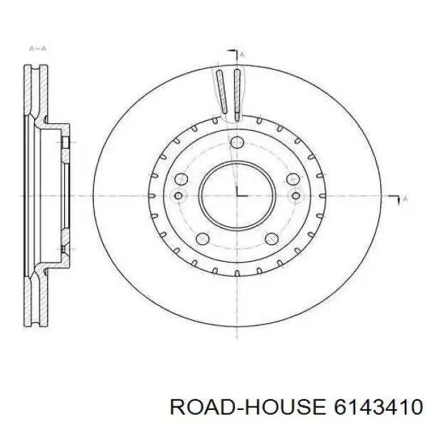 61434.10 Road House передние тормозные диски