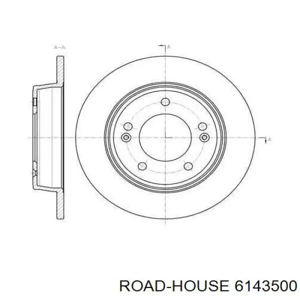 Тормозные диски 6143500 Road House