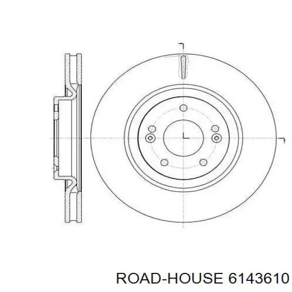 Передние тормозные диски 6143610 Road House