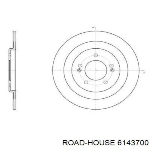 Тормозные диски 6143700 Road House