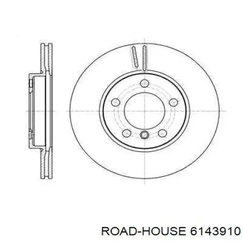 Передние тормозные диски 6143910 Road House