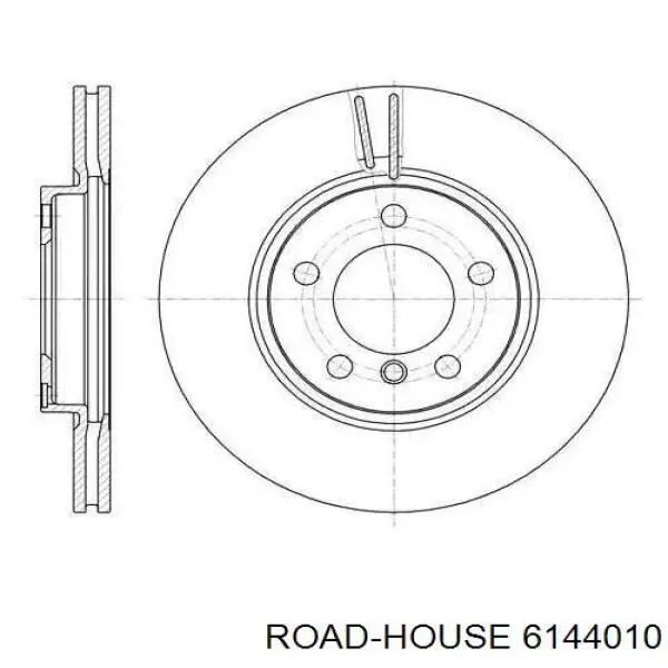 6144010 Road House disco do freio dianteiro