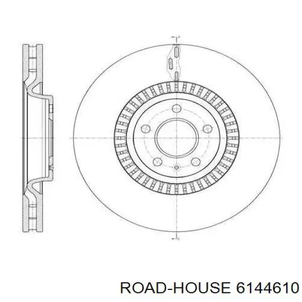 Передние тормозные диски 6144610 Road House