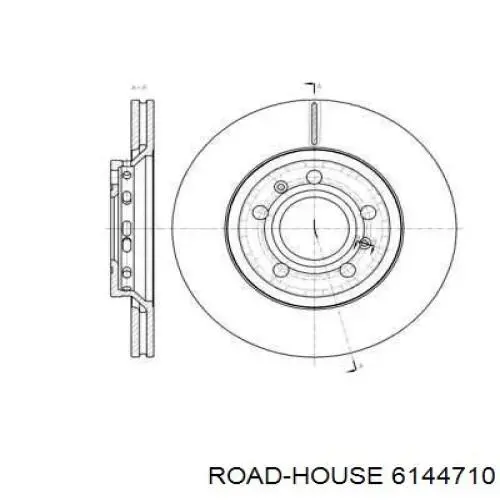 Тормозные диски 6144710 Road House