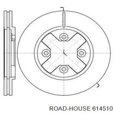 Передние тормозные диски 614510 Road House