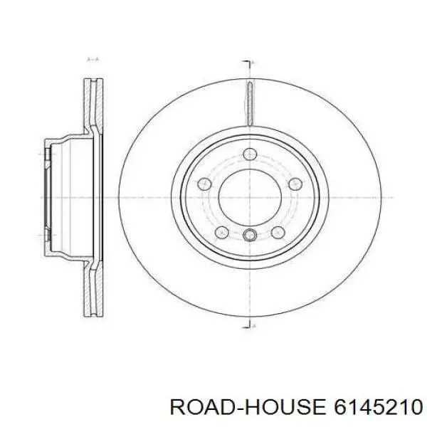 Передние тормозные диски 6145210 Road House