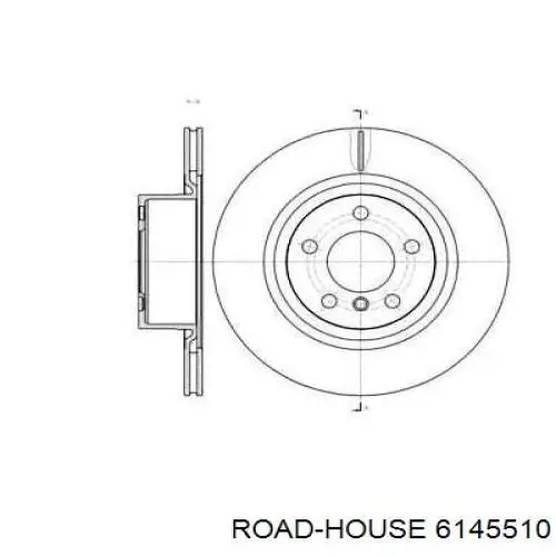 61455.10 Road House disco do freio traseiro