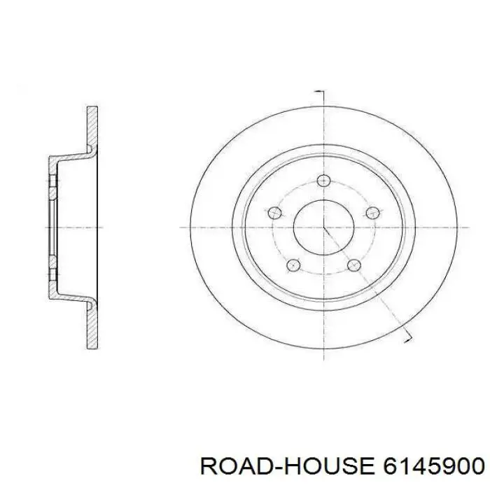 Тормозные диски 6145900 Road House