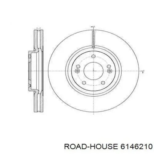 Передние тормозные диски 6146210 Road House