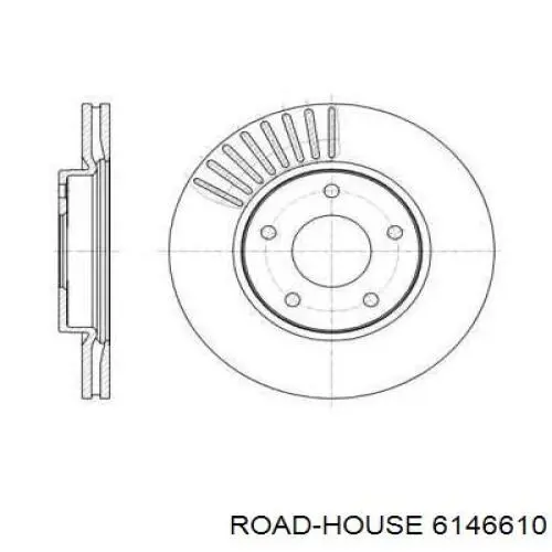 Передние тормозные диски 6146610 Road House