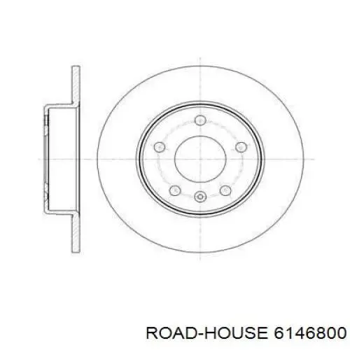 61468.00 Road House диск тормозной задний