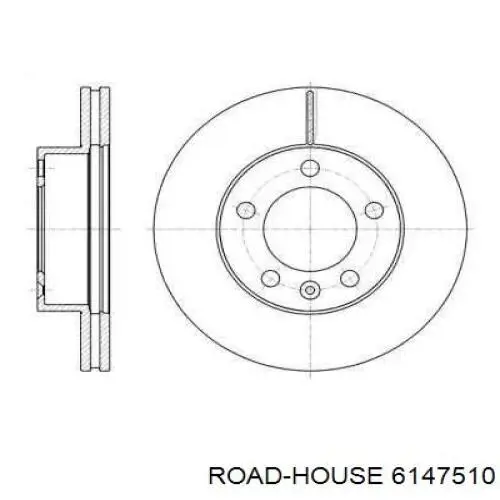 Передние тормозные диски 6147510 Road House