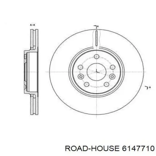 Передние тормозные диски 6147710 Road House