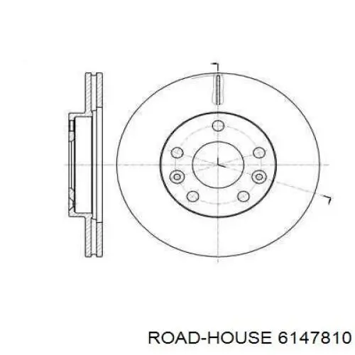 Передние тормозные диски 6147810 Road House