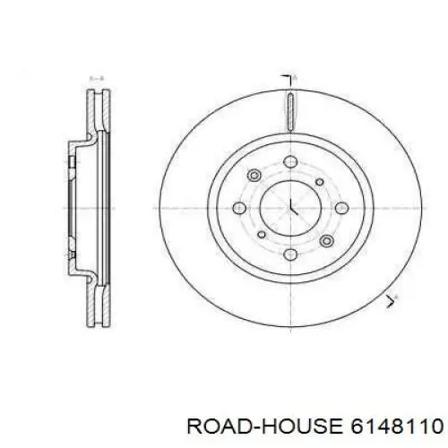 Передние тормозные диски 6148110 Road House