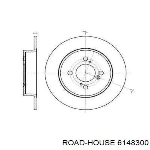 Тормозные диски 6148300 Road House