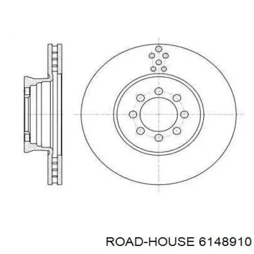 Передние тормозные диски 6148910 Road House