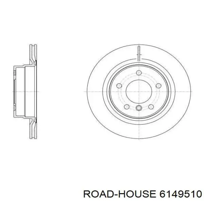 Тормозные диски 6149510 Road House