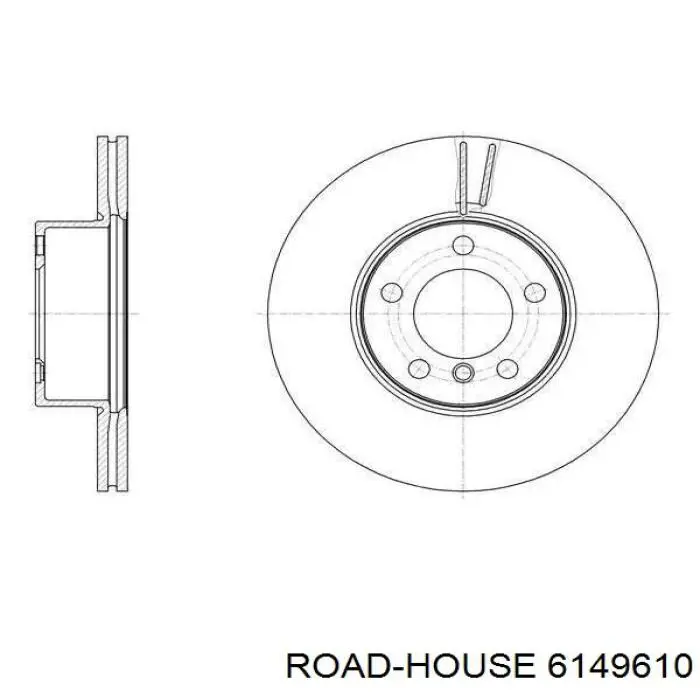 Передние тормозные диски 6149610 Road House