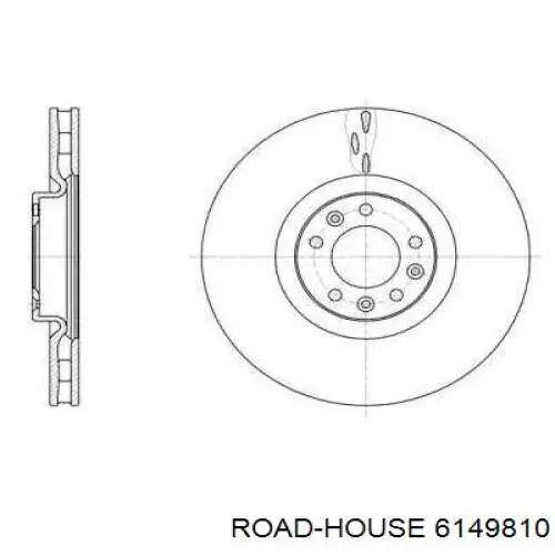 Передние тормозные диски 6149810 Road House