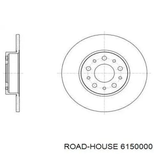 6150000 Road House disco do freio traseiro