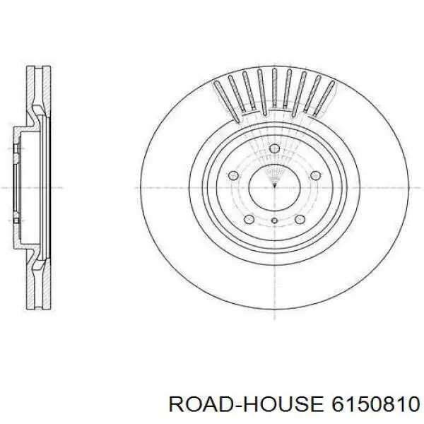 Передние тормозные диски 6150810 Road House