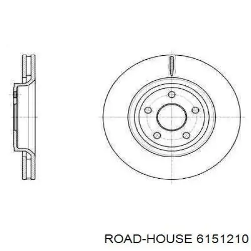 Передние тормозные диски 6151210 Road House