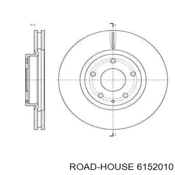 Передние тормозные диски 6152010 Road House