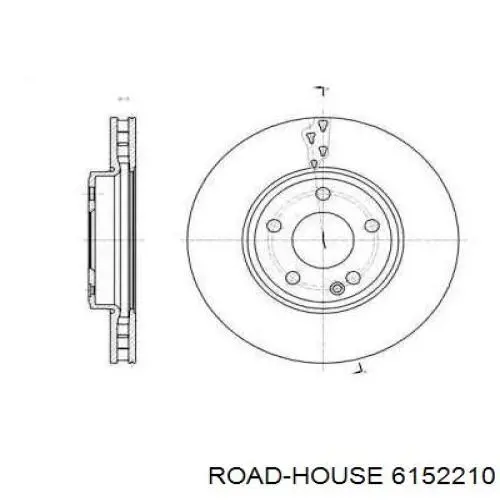 Передние тормозные диски 6152210 Road House